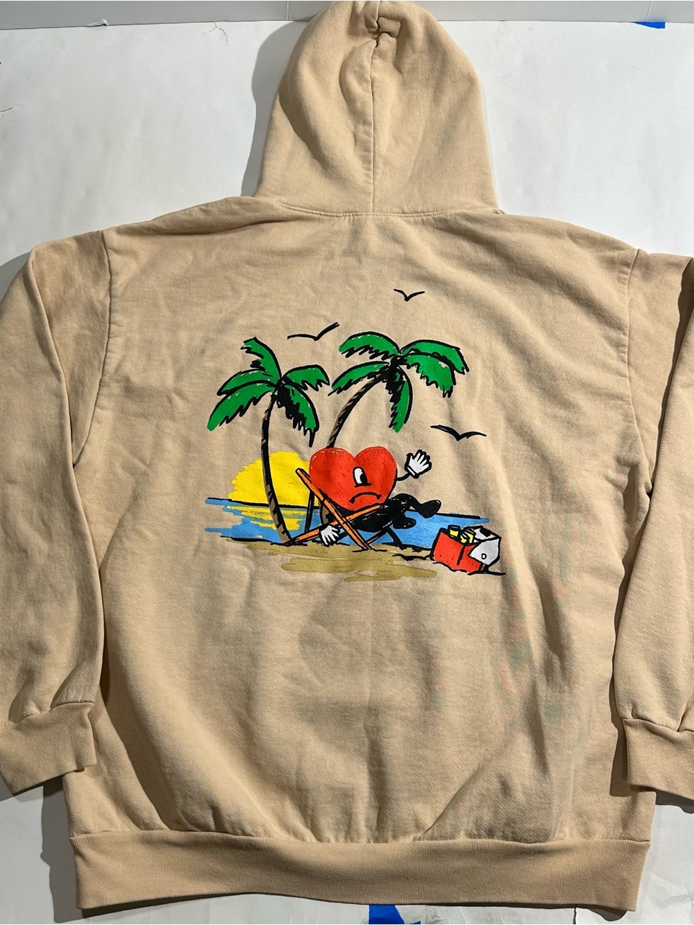 Bad Bunny World’s Hottest Tour “Un Verano Sin Ti” Official Merch Hoodie Size XL